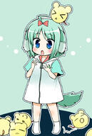 10s 1_female 1girl 5510 >_< animal_ears animal_tail blue_eyes blush canine closed_eyes commentary_request dog dog_days dog_ears dog_girl dog_tail ears eclair_martinozzi explicit eyes female green_hair hair hair_ribbon hood hoodie kuromitu kuromitu_(kageneko) light_green_hair mammal open_mouth pixiv_29568790 pixiv_82284 ribbon safe short short_sleeves simple_background sleeves tail younger zipper チビエクレ // 607x900 // 252.5KB