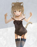 13 1_female 1girl abigail_williams_(fategrand_order) ahoge animal_ear_fluff animal_ears animal_tail bangs bare_arms bare_shoulders black_choker black_dress black_panties black_underwear blush brown_eyes brown_hair cat_ears cat_girl cat_tail catgirl catperson choker clothing copyright_request dress ears eyebrows eyebrows_visible_through_hair eyes fang fangs fate fategrand_order feline_characteristics female garter_straps grey_legwear hair hands_up high_resolution illyasviel_von_einzbern jewelry legwear lingerie long_hair looking_at_viewer meltryllis necklace nekomimi open_mouth panties pantsu point_of_view questionable raised_tail safe sakazakinchan sankaku_channel series shoulders sleeveless sleeveless_dress solo strap_slip tail tail_raised thighhighs underwear アビゲイル(fate) イラストまとめ イリヤ イリヤスフィール(プリズマ☆イリヤ) 坂崎 坂崎んちゃん // 1018x1268 // 929.6KB