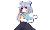 animal_ears cape dress ears eyes food gray_hair grey_hair hair konachan mousegirl nazrin red_eyes rizento safe short_hair tail touhou white // 4392x2696 // 645.7KB