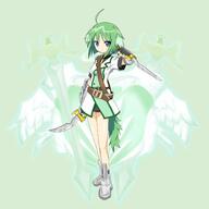 10s 1_female animal_ears animal_tail bad_id bad_pixiv_id belt blue_eyes clothing dagger dog_days dog_ears dog_tail dual_wielding ears eclair_martinozzi eyes female footwear green green_hair green_theme hair high_resolution highres holding melee_weapon military military_uniform niyado nyado_(75nyadop) safe serious shoes skirt solo tail uniform wallpaper weapon éclair_martinozzi // 1500x1500 // 860.5KB