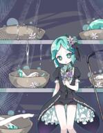 1 1_other 1other adapted_costume amimi anthropomorphization aqua_eyes aqua_hair arm_at_side black_bow black_neckwear black_ribbon black_shorts bow bowl clothing curtains danbooru dripping feet_apart feet_out_of_frame flower frills gem_uniform_(houseki_no_kuni) green_eyes green_hair hair hair_flower hair_ornament hair_ribbon hand_on_chest hand_on_own_chest head_tilt headdress headwear houseki_no_kuni knees_together knees_together_feet_apart legwear liquid looking_at_viewer mosamosakun mourning necktie other_focus phosphophyllite point_of_view potential_duplicate puffy_short_sleeves puffy_sleeves ribbon safe severed_arm severed_leg severed_limb short short_hair short_sleeves shorts sidelocks sleeves solo thigh_gap uniform veil white_flower あみみ フォスフォフィライト 宝石の国 // 696x899 // 687.0KB