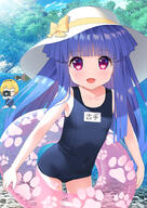 higurashi_no_naku_koro_ni one-piece_swimsuit swimsuit // 707x1000 // 252.6KB