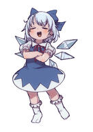 1_female 2d_art 51 blue_bow blue_dress blue_hair bow cirno closed_eyes crossed_arms dress face facial_expression female footwear fushichiyo hair hair_bow hair_ornament high_resolution ice ice_wings lolibooru.moe open_mouth pixiv_88293852 psycho safe sankaku sankaku_channel sankaku_complex short short_hair short_sleeves sleeves smile smug socks solo touhou virtual_youtuber wings |d ふぁんあーとまとめ まよいらすと 一番星てら 四ツ辻まよい 獅堂リオ 由持もに // 1061x1500 // 511.8KB