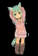 1_female 1girl animal_ears animal_tail arms_raised_up arms_up bodily_fluids boots cat_ears cat_tail clothing commentary_request dress ears eyes female female_focus female_only footwear full-length_portrait full_body green_eyes green_hair hair hands_on_head hands_on_own_head loli long_hair matching_haireyes original pappii pappii_(paprika_shikiso) paprika_shikiso safe simple_background solo solo_female standing standing_position tagme tail tears transparent_background young // 680x1000 // 346.9KB
