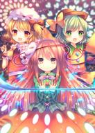 3girls ascot asymmetrical_hair blonde_hair blush bow closed_mouth clothing coa commentary_request d danbooru danmaku english english_text explicit expressionless eyes face face_mask facial_expression fang fangs female flandre_scarlet fox_mask frilled_shirt_collar frills gelbooru glowing green_eyes green_hair group hair hair_tie happy hat hat_ribbon hata_no_kokoro headwear heart heart_background holding komeiji_koishi laevatein laevatein_(touhou) lolibooru.moe long_hair long_sleeves looking_at_viewer mask mask_on_head mob_cap mouth_mask multiple_females multiple_girls naginata open-mouth_smile open_mouth outstretched_arm outstretched_arms pattern pink_eyes pink_hair pjrmhm_coa plaid plaid_shirt point_of_view polearm ponytail red_bow red_eyes ribbon safe safebooru shirt short short_hair short_sleeves side_ponytail skirt sleeves smile stars text third_eye tied_hair touhou touhou_project very_long_hair weapon wide_sleeves wrist_cuffs yellow_bow // 714x1000 // 151.6KB