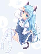 1_female amashiro_natsuki animal_ears animal_tail arm_up bad_id bad_pixiv_id blue_eyes blue_hair cat_ears cat_tail clothing danbooru dress ears explicit eyes female hair high-waist_skirt juliet_sleeves legwear lolibooru.moe long_hair long_sleeves looking_at_viewer matching_haireyes meme_attire nekoha_shizuku nekomimi original point_of_view puffy_sleeves safe sankaku sankaku_channel shirt sitting skirt solo stockings striped striped_legwear tail thigh-highs thighhighs thighs very_long_hair virgin_killer_outfit white_shirt zettai_ryouiki // 800x1066 // 494.5KB