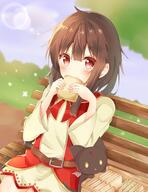 1_female bad_id bad_pixiv_id black_hair blush cat chomusuke eating explicit exported eyes feline female food hair kono_subarashii_sekai_ni_shukufuku_wo! konosuba lolibooru.moe looking_at_viewer mammal megumin miyu19996513 point_of_view red_eyes safe sandwich short_hair solo // 1575x2047 // 494.5KB