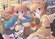 2girls 4_females ^_^ afternoon animal back backpack bag bangs baozi bench bent_over black_dress black_outfit black_skirt blue_eyes blue_outfit blush bow breath brown_coat brown_eyes brown_hair capelet cat checkered city closed_eyes clothing coat collar_(clothes) crossed_arms dress dumpling eating eyes face facial_expression family feline female food gloves group hair hair_bow hair_ornament happy headband high_resolution holding holding_food holding_object jacket japanese_language japanese_text kanon long_hair looking_at_viewer mammal misaka_kaori misaka_shiori mittens multiple_females neko nikuman oimo oimoimo12 open_clothes open_jacket orange_hair outdoors outside paper_bag piro piro_(kanon) pixiv_11272649 pleated pleated_skirt quartet randoseru red_eyes red_outfit red_ribbon ribbon ribbons safe sankaku_channel sawatari_makoto school_bag school_uniform shirt short_hair siblings sisters sitting sitting_on_bench skirt smile snow snowing sunbeam sunlight sweater taiyaki text tied_hair topwear tree tsukimiya_ayu twintails uniform wagashi wallpaper white_cat white_shirt wings winter yande.re yellow_shirt うぐぅーあうー // 3035x2153 // 2.8MB