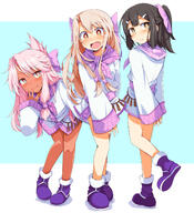 1 3_females 3girls black_hair blonde_hair blue_background blue_footwear blush brown_eyes chata_maru_(irori_sabou) child chloe_von_einzbern commentary_request cosplay danbooru dark-skinned_female dark_skin embarrassed explicit eyebrows eyebrows_visible_through_hair eyes face facial_expression fate fategrand_order fatekaleid_liner_prisma_illya fate_(series) fate_grand_order fate_kaleid_liner_prisma_illya female fgolog⑬ frown grey_hair hair hair_clip hair_ornament hairclip high_resolution highres illyasviel_von_einzbern japanese_clothes kimono loli lolibooru.moe long_hair long_sleeves looking_at_viewer miyu_edelfelt multiple_females multiple_girls no_legwear open_mouth pink_kimono pixiv_78529153 point_of_view questionable safe sankaku_channel short_kimono simple_background sitonai sitonai_(cosplay) sitonai_(fate) sitonai_(fate)_(cosplay) sleeves_past_wrists smile underage white_background white_kimono young // 1369x1500 // 257.9KB