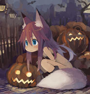 1_female 1girl 2d_art animal_ears bandeau bat bats blue_eyes blush boots bottomless bra brown_hair censored closed_mouth clothing convenient_censoring ears explicit eyes female female_focus female_only footwear fox_ears glowing halloween hi5tj0gp jack-o'-lantern kitsunemimi lolibooru.moe long_hair original original_character outdoors outside paprika_shikiso pixiv_53271562 pixiv_id_1285342 pumpkin safe solo solo_female squatting tail | ぼっちハロウィン パプリカ色素 // 830x860 // 364.9KB