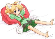 1_female 2d_art 7 animal_ears animal_tail arms_behind_head bad_id bad_pixiv_id barefoot blonde_hair blue_eyes cat_ears cat_tail ears eyes feet female hair high_resolution highres jewelpet jewelpet_(series) jewelpet_tinkle jewelpet_twinkle kenzen kmb lying miria_marigold_mackenzie nyama pinei2007 pixiv_19813599 safe solo tail toes yande.re ジュエルペット300users入り ジュエルペットてぃんくる☆ ミリア 完全無欠の美少女 手うちわ 最近のkmb // 1912x1356 // 188.4KB