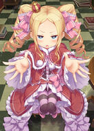 1_female 1girl _zero_kara_hajimeru_isekai_seikatsu beatrice beatrice_(re_zero) beatrice_(zero) blonde_hair blue_eyes blush book bow capelet checkered checkered_floor clothing crown dress drill_hair exported eyes feet_apart female footwear frilled_dress frilled_sleeves frills full-length_portrait full_body fur fur_trim hair hair_ornament hair_ribbon headwear high_resolution incoming_hug indoors knees_together knees_together_feet_apart library long_hair long_sleeves looking_at_viewer mafuyun mahumahuyu mini_crown o open_mouth outstretched_arms pantyhose point_of_view pom_pom_(clothes) re_zero_kara_hajimeru_isekai_seikatsu reflection revision ribbon shoes sidelocks sitting solo striped striped_legwear striped_pantyhose symbol-shaped_pupils table teeth tied_hair twin_drills twintails viewed_from_above zero_kara_hajimeru_isekai_seikatsu // 1295x1812 // 1.6MB