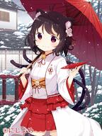 1_female 1girl animal_ears black_hair cat_ears commentary_request ears explicit eyes female hair japanese_clothes miko muku_(muku-coffee) multiple_tails nekomata nekomimi official_art oil-paper_umbrella oriental_umbrella pixiv_60768974 r-18ではない red_eyes safe sankaku_channel short_hair snow snowing solo tail umbrella valhalla_valkyries ばるはらばるきりーず ばるはらばるきりーずイラスト_ねこまた白無垢 むく 宣伝 // 870x1160 // 1.1MB