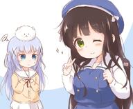 10s 2girls ;) >| alternate_costume angora_rabbit araki495 backpack bag black_hair blue_eyes blue_hair breast_envy brown_hair bunny chocolate_hair closed_mouth clothing cosplay costume_switch explicit eyes face facial_expression female gelbooru gochiusa gochuumon_wa_usagi_desu_ka gochuumon_wa_usagi_desu_ka? green_eyes hair hair_ornament hat headwear hoto_cocoa's_school_uniform kafuu_chino kafuu_chino's_school_uniform kafuu_chino_(cosplay) lagomorph lolibooru.moe looking_at_viewer mammal multiple_females multiple_girls one_eye_closed pixiv_63368569 pixiv_89056 point_of_view rabbit safe sankaku_channel school_uniform smile sparkle squiggle tippy tippy_(gochiusa) ujimatsu_chiya ujimatsu_chiya_(cosplay) uniform v v-shaped_eyebrows wavy_mouth wink x_hair_ornament | 制服交換 理紅 // 636x523 // 278.1KB
