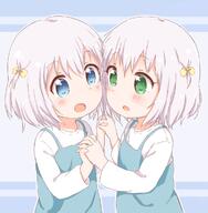2girls araki495 bangs blue_background blue_dress blue_eyes blush bow clothing commentary_request danbooru dress eye_contact eyebrows eyebrows_visible_through_hair eyes female gelbooru green_eyes grey_hair hair hair_between_eyes hair_bow hair_ornament hand_holding holding_hands ikeda_chitose ikeda_chizuru interlocked_fingers long_sleeves looking_at_another multiple_females multiple_girls one_side_up open_mouth pixiv_73614193 pixiv_89056 safe safebooru shirt siblings simple_background sister sisters sleeveless sleeveless_dress two-tone_background upper_body white_shirt yellow_bow yuru_yuri ちとちづ 理紅 // 1169x1197 // 696.2KB