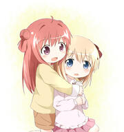 2girls ahoge akaza_akari araki495 atfbooru.ninja blonde_hair blue_eyes bodily_fluids child d double_bun embracing explicit eyes face facial_expression female hair hair_bun hug legwear loli lolibooru.moe long_hair multiple_females multiple_girls open-mouth_smile open_mouth pixiv_37825980 pixiv_89056 purple_eyes red_hair revision safe shorts skirt smile tears tied_hair toshinou_kyouko young younger yuri_yuri yuru_yuri あかりがついてるよ 理紅 // 950x1014 // 633.5KB