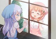2girls ;d ^_^ ^o^ araki495 blue_bow blue_eyes blue_hair blush bow closed_eyes commentary_request d explicit eyebrows eyebrows_visible_through_hair eyes face facial_expression female gelbooru gochiusa gochuumon_wa_usagi_desu_ka gochuumon_wa_usagi_desu_ka? hair hair_clip hair_ornament hairclip hoto_cocoa kafuu_chino lolibooru.moe long_hair looking_at_another multiple_females multiple_girls one_eye_closed open_mouth orange_hair pixiv_68007290 pixiv_89056 rabbit_house_uniform safe smile waitress window x_hair_ornament 理紅 窓ふき // 1087x772 // 983.2KB