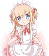 1_female 1girl apron araki495 blonde_hair bow cleanloli clothing commentary_request explicit face facial_expression female hair headdress headwear little_maid_[yuru_yuri] long_hair maid maid_apron maid_attire maid_headdress pixiv_69337206 pixiv_89056 safe smile solo toshinou_kyouko yuru_yuri ふりふり京子ちゃん 理紅 // 684x780 // 406.5KB