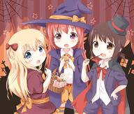 3_females 3girls akaza_akari araki495 atfbooru.ninja basket biscuit blonde_hair blue_eyes bow brown_eyes brown_hair candy child cookie costume explicit eyes face facial_expression fang fangs female food funami_yui hair hair_bow hair_bun hair_ornament halloween halloween_costume hat headwear loli lolibooru.moe lollipop looking_at_viewer multiple_females multiple_girls open_mouth pixiv_46807768 pixiv_89056 pocky point_of_view purple_eyes red_hair safe short_hair silk smile spider_web star star_(symbol) tied_hair toshinou_kyouko vampire_costume witch witch_hat with_hat young younger yuru_yuri 理紅 食べちゃお！ // 1076x916 // 804.8KB