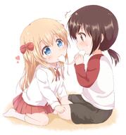 \\\ 2_females 2girls ^^^ araki495 bangs blonde_hair blue_eyes blush bodily_fluids bow brown_eyes brown_hair brown_shorts clothing collar collared_shirt commentary_request danbooru eating explicit eye_contact eyebrows eyebrows_visible_through_hair eyes female filthylolicon food food_in_mouth footwear funami_yui gelbooru hair hair_between_eyes hair_bow hair_ornament high_resolution holding holding_food holding_object in_profile legwear lesbian lolification long_hair long_sleeves looking_at_another mochi multiple_females multiple_girls no_shoes pixiv_72453999 pixiv_89056 pleated_skirt profile raglan_sleeves red_bow red_skirt safe safebooru shadow shared_food sharing_a_mochi_[yuru_yuri] shirt shorts simple_background sitting skirt socks sweat toshinou_kyouko very_long_hair wagashi wariza white_background white_legwear white_shirt younger yuri yuru_yuri おもちうにょ～ん 理紅 // 1450x1552 // 1.1MB