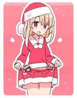 3girls blonde_hair chloe_von_einzbern christmas clothing eyes fate fatekaleid_liner_prisma_illya female fur fur-trimmed_headwear fur-trimmed_shirt fur_trim hair hat head_only headwear illyasviel_von_einzbern lolibooru.moe long_hair long_sleeves looking_at_viewer miyu_edelfelt multiple_females red_eyes red_headwear red_shirt red_skirt safe santa_hat shirt skirt skirt_hold solo_focus yoru_nai // 830x1058 // 107.7KB
