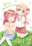 2girls ahoge akaza_akari anniversary araki495 blonde_hair blue_eyes blue_shorts blush bow brown_footwear clothing collar collared_shirt commentary_request danbooru double_bun dress_shirt explicit eyes female flower flower_crown flower_wreath footwear gelbooru hair hair_bow hair_bun hair_intakes hair_ornament hand_up head_wreath headdress headwear high_resolution highres kneehighs kneeling leaning_to_the_side legwear loafers long_hair md5_mismatch multiple_females multiple_girls pixiv_71088417 pixiv_89056 pleated_skirt puffy_short_sleeves puffy_sleeves red_bow red_hair red_skirt resolution_mismatch revision safe safebooru shirt shoes short short_shorts short_sleeves shorts side_bun sitting skirt sleeves slip-on_shoes source_smaller tied_hair toshinou_kyouko two_side_up very_long_hair white_flower white_legwear white_shirt wreath yellow_shirt younger yuru_yuri 理紅 // 1425x2047 // 2.8MB
