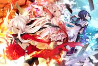 10s 3girls arms_raised_up arthropod black_hair brown_eyes bug butterfly cape card chloe_von_einzbern cloak commentary_request dark_skin dress embers explicit eyes face facial_expression fate fatekaleid fatekaleid_liner_prisma_illya fatestay_night fate_(series) fate_kaleid_liner_prisma_illya feathers female fire gears gloves group hair hair_ornament hairpin illyasviel_von_einzbern insect jewelry legwear lolibooru.moe long_hair magic magical_girl mashima_saki_(mashimasa) mashimasaki md5_mismatch miyu_edelfelt multiple_females navel pink_eyes pink_hair red_eyes revision safe shinoji_(pixiv8574053) shinoo23 shinooji smile staff stockings stomach tarot thigh-highs thighhighs tied_hair twintails unlimited_blade_works unlimited_blade_works_(fate) wand white_hair yellow_eyes 志麻しのじ // 1462x1000 // 1.8MB