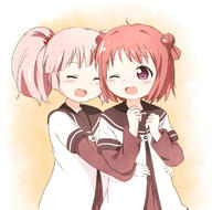 2girls ^_^ akaza_akari araki495 atfbooru.ninja booru closed_eyes clothing d double_bun eyes face facial_expression female hair hair_bobbles hair_bun hair_ornament hair_tie hug hug_from_behind layered_sleeves loli lolibooru.moe long_sleeves multiple_females multiple_girls nanamori_school_uniform open_mouth pink_hair pixiv_33995173 pixiv_89056 purple_eyes red_hair safe sailor_uniform school_uniform schoolgirl_uniform serafuku short short_over_long_sleeves short_sleeves sleeves smile tied_hair twin_tails twintails uniform yoshikawa_chinatsu young yuri_yuri yuru_yuri なかよしさん 理紅 // 799x789 // 543.4KB