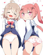 ^_^ ahoge ass atfbooru.ninja bangs blue_dress blush bow brown_hair camel_toe closed_eyes clothes_lift clothing commentary commentary_request danbooru dress dress_lift explicit eyebrows eyebrows_visible eyebrows_visible_ eyebrows_visible_through_hair facial_expression food_print hair_ornament hair_tie head_tilt heart heart_panties heart_print konomori_kanon konomori_kanon_tanemura_koyori lifted_by_self lifting_own_clothes lifting_own_skirt loli lolibooru.moe long_sleeves looking_at_viewer looking_back makuran multiple_girls navel open_mouth open_smile panties pixiv_76038483 pixiv_899657 print_panties red_bow red_eyes sailor_dress sankaku_channel school_uniform shirt simple_background skirt skirt_lift skyme sleeveless sleeveless_dress smile strawberry_panties strawberry_print tanemura_koyori tied_hair twintails uniform v-shaped_eyebrows watashi_ni_tenshi_ga_maiorita! white_background white_panties white_sailor_collar white_shirt x_hair_ornament お子様パンツ ぱんつの日 パンツは見せつけるもの 女児ショーツ 小之森夏音 種村小依 ｍ－くん // 1198x1556 // 901.1KB
