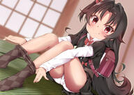 1_female absurd_resolution argyle argyle_legwear ass backpack bag black_hair black_legwear black_shirt black_skirt blush clothes_pull clothing contentious_content eyes face facial_expression female female_focus hair high_resolution indoors large_filesize legs legwear loli lolibooru.moe long_hair looking_at_viewer one_side_up panties panty_pull pantyhose pulled_by_self questionable randoseru red_eyes ryuuou_no_oshigoto! safe shirt sitting skirt smile solo tatami thighs underwear underwear_pull undressing very_high_resolution very_long_hair white_panties white_shirt white_sleeves white_underwear yappariga yashajin_ai // 4093x2894 // 5.4MB