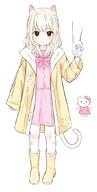 1_female 1_other 1girl 1other animal_ears animal_tail bandage bandaid bandaid_on_leg blonde_hair bodily_fluids boots cat_ears cat_girl cat_tail catgirl clothing coat ears feline_characteristics female footwear full-length_portrait full_body hair hand_holding hawawa hello_kitty hello_kitty_(character) holding_hands kitty_white long_sleeves medium_hair medium_length_hair nekomimi open_clothes open_coat original parfait_(hawawa) pink_serafuku pink_shirt pink_skirt raincoat safe sankaku shirt skirt tail tears yellow_footwear yellow_raincoat // 539x1071 // 68.3KB