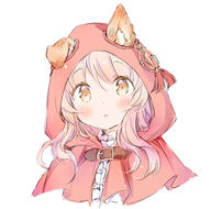 1_female 1girl animal_ears bangs belt capelet clothing commentary_request ear_down ears ears_through_headwear eyebrows eyebrows_visible_through_hair female hair hair_ornament hood hooded_capelet hoodie looking_at_viewer medium_hair medium_length_hair original pink_hair portrait red_hoodie safe shirt sidelocks simple_background solo swept_bangs unaligned_ears wataame27 white_background white_shirt wolf-chan_(wataame27) wolf_ears wolf_girl // 595x589 // 173.9KB