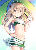 akashio_(loli_ace) blonde_hair blush breasts choker clock frills fringe girl girls_und_panzer groin hair_between_eyes hair_ribbon hand_on_hip hat holding light_erotic long_hair looking_at_viewer one_side_up parasol ribbon_(ribbons) shimada_arisu simple_background single smile standing tall_image umbrella white_background wristwatch yellow_eyes // 1100x1539 // 923.3KB