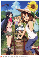 4_females akiyama_mio art bag bare_shoulders black_hair blonde_hair blue_eyes blush brown_eyes brown_hair closed_mouth cloud detexted dress eyebrows eyes face facial_expression female flower footwear grass hair happy hat headband headwear high_resolution hirasawa_yui horiguchi_yukiko jeans k-on! kotobuki_tsumugi large_filesize legwear long_hair looking_back multiple_females multiple_girls open_mouth pants quartet railroad_tracks ringlets scan shoes short_hair shoulders skirt sky smile socks standing_position straight_hair sun_hat sunflower tainaka_ritsu teeth third-party_edit tree very_high_resolution walking white_skirt yellow_flower // 4668x6769 // 8.0MB