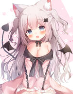 2d_art animal_ears anime-pictures.net blue_eyes blush breasts cat_ears cleavage clothing d demon_tail demon_wings devil ears eyes female girl head_tilt heart high_resolution indie_virtual_youtuber large_breasts light_erotic long_hair looking_at_viewer momozu_komamochi nekoma_shiroa nekomimi no_bra open_clothes open_mouth open_shirt pixiv_87823886 safe sankaku sankaku_channel shirt silver_hair single sitting tail tall_image two_side_up virtual_youtuber wings yande.re 桃豆こまもち@お仕事募集中 猫魔しろあちゃん // 1279x1634 // 1.3MB