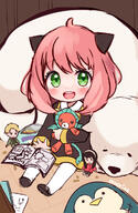 1_female anya_forger child danbooru eden_academy_uniform eyebrows eyebrows_visible_through_hair face facial_expression female female_child gelbooru hair hairpods high_resolution holding holding_stuffed_toy loid_forger looking_at_viewer moorina moorina_ open_mouth peanut pink_hair safe safebooru signature sitting sketch smile solo spy_x_family stuffed_toy twitter yor_briar young // 783x1200 // 490.7KB