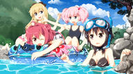 img16.pixiv.netimgtksymkw21014230.jpg 4_females 4_girls 4girls afloat akaza_akari barefoot bikini black_eyes black_hair blonde_hair blue_eyes boat bow brown_eyes diving_mask diving_mask_on_head doga_kobo double_bun feet female funami_yui girl goggles goggles_on_head hair_bow long_hair multiple_females multiple_girls one_eye_closed open_mouth pink_hair red_hair ruu_(tksymkw) safe short_hair snorkel swimsuit swimwear toshinou_kyouko tsurukou_(tksymkw) vehicle wading water watercraft wide_image wink yoshikawa_chinatsu yuru_yuri // 1200x667 // 652.8KB