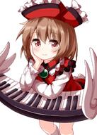 1girl 9 bangs brown_eyes brown_hair closed_mouth collarbone dress elbow_rest eyebrows_visible_through_hair female floating frilled_hat frills hand_on_own_face hat highres hijiri_byakuren instrument izayoi_sakuya kawashiro_nitori keyboard_(instrument) kishin_sagume komeiji_satori konpaku_youmu lolibooru long_sleeves looking_at_viewer lyrica_prismriver rakugakiyarou red_dress red_headwear remilia_scarlet ruu_(tksymkw) safe short_hair simple_background smile solo standing touhou touhou_project white_background white_legwear white_wings wings るう２ 東方まとめ92 蓬莱山輝夜 // 1000x1400 // 726.5KB