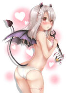 ass bandage bandaid breast_hold breasts devil fate fategrand_order fatekaleid fatekaleid_liner_prisma_illya fatestay_night fate_(series) fate_kaleid_liner_prisma_illya fate_stay_night female horns illyasviel_von_einzbern magical_ruby mikujin_(mikuzin24) panties pantsu pasties questionable tail tattoo topless underwear weapon wings yande.re // 2507x3541 // 572.9KB