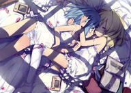 2girls bed blonde_hair blue_hair book candy dengeki_moeoh female garter konachan.com lesbian loli lucie multiple_females multiple_girls panties questionable short_hair underwear young yuri // 2500x1777 // 1.7MB