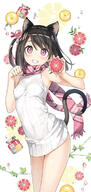 1girl 2d_art 5th-year animal_ears black_hair blush breasts cat_ears cat_tail commentary_request cowboy_shot d danbooru dress exposed_shoulders eyebrows_visible_through_hair female food gelbooru grapefruit grin highres holding_food kantoku kemonomimi long_hair looking_at_camera looking_at_viewer medium_hair nekomimi one_side_up open_mouth orange_(fruit) original paw_pose pink_eyes pixiv pixiv_1565632 pixiv_98891441 plaid plaid_scarf plaided_print questionable ribbed_dress scarf sensitive shizuku_(kantoku) short_dress skirt_lift small_breasts smile solo sweater tail taut_clothes taut_dress teeth virgin_killer_sweater water water_droplets white_dress white_outerwear しずく オリジナル オリジナル5000users入り オリジナル7500users入り カントク ピンクグレープフルーツ 猫耳 // 995x2100 // 501.3KB