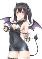 1_female 1girl absurdres alternate_costume alternate_hair_ornament bare_shoulders bat_wings black_dress black_hair blush breasts chum_ちゃむ cleavage cleavage_cutout closed_mouth clothing_cutout commentary_request covered_navel danbooru demon demon_girl demon_horns demon_tail dress facial_tattoo fate fategrand_order fatekaleid_liner_prisma_illya fate_(series) fate_kaleid_liner_prisma_illya female hair_clip hair_ornament hairclip heart_cutout highres hodling holding horns leg_tattoo long_hair looking_at_viewer mature medium_breasts mikujin_(mikuzin24) miyu_edelfelt monster navel point_of_view pov safe simple_background smile standing star star_(symbol) stomach succubus tail tattoo thigh-highs thighhighs tied_hair twintails user_lnd8765 white_background wings プリズマ☆イリヤ500users入り 小悪魔な美遊に弄ばれたいだけの人生だった // 2507x3541 // 568.7KB