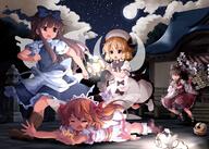 2+ 4 20170610 4_females 4girls anger angry apron ascot bell black_hair blonde_hair blush blushing_cheeks bodily_fluids booru boots bow brown_eyes brown_hair chestnut_mouth clothing clouds commentary_request crying curly_hair detached_sleeves dress drill_hair drill_hairstyle fairy fairy_wings falling female fleeing footwear gohei group hair_bow hair_ornament hair_tie hair_tubes hakurei_reimu hat headdress headwear japanese_clothes konachan.net lantern loli loli_body_type long_hair luna_child mature miko moon multiple_females multiple_girls mythical night night_sky oonusa open_mouth orange_hair ribbon ribbon-trimmed_sleeves ribbon_trim running ruu_(tksymkw) sadness safe short_hair shrine skirt skirt_set sky socks star_sapphire stars sunny_milk sweat sweatdrop tagme tears tied_hair touhou tree tsurukou twintails wide_sleeves wings yellow_eyes young // 1200x857 // 1.1MB