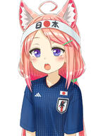 1_female 2018_fifa_world_cup 4 adidas ahoge animal_ear_fluff animal_ears bangs blue_shirt blush cat_ears collarbone danbooru ears eyebrows eyebrows_visible_through_hair female gelbooru general gouya_yu0508 hair_clip hair_ornament hair_tie hairclip headband high_resolution highres hinata_channel japan japanese_flag jd_(bibirijd) long_hair low_twintails mature nekomiya_hinata open_mouth pink_hair pixiv_1646467 pixiv_69805452 purple_eyes safe shirt short_hair short_sleeves simple_background soccer soccer_uniform solo sportswear swept_bangs teeth tied_hair translated translation_request twintails upper_teeth uppi violet_eyes virtual_youtuber white_background world_cup ひなたちゃん詰め３ るっぴ＠黒歴史倉庫 // 1200x1694 // 1.2MB