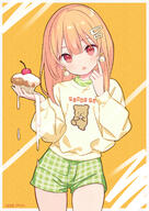 bear cake earrings sai shorts subetee12012 【習作】 オリジナル ショートパンツ 女の子 木屋_町■お仕事募集中 // 1200x1697 // 3.1MB