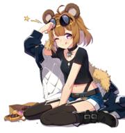 1_female 1girl ;q ahoge animal_ears ankle_boots bag bear_ears bear_girl belt boots brown_hair child collar commentary_request denim denim_shorts doughnut ears eyewear eyewear_on_head female food footwear full_body fur fur_trim garter_straps girls'_frontline girls_frontline girls_frontline_1000_users_bookmark glasses grizzly grizzly_mkv_(girls'_frontline) grizzly_mkv_(girls_frontline) grizzly_mkv_(teddy_transform!)_(girls'_frontline) jacket kneesocks legwear lingerie lolibooru lolibooru.moe looking_at_viewer male megane midriff narynn official_alternate_costume one_eye_closed paper_bag pixiv_68289130 pov purple_eyes q questionable safe sankaku_channel shorts simple_background sitting smile solo star star_(symbol) thighhighs tongue tongue_out wariza white_background young younger グリズリー(ドールズフロントライン) グリズリーmkv ドールズフロントライン ニーソックス 少女前線 少女前線1000users入り 少女前线 그리즐리 소녀전선 // 1724x1844 // 1.2MB