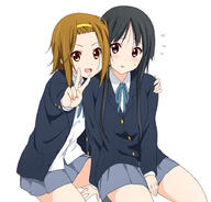00s 2girls akiyama_mio black_hair black_jacket blazer blue_eyes blue_neckwear blue_skirt bodily_fluids brown_eyes brown_hair collared_shirt commentary_request cowboy_shot d danbooru danbooru-safebooru dresstrip female flying_sweatdrops gelbooru hairband hand_on_another's_shoulder hime_cut jacket k-on! long_hair long_sleeves looking_at_another looking_at_viewer mature multiple_females multiple_girls neck_ribbon nervous open_mouth outstretched_arm pleated_skirt pov ribbon s safe safebooru sakuragaoka_high_school_uniform school_uniform shirt short_hair simple_background sitting skirt smile sweat sweatdrop tainaka_ritsu tomboy uniform v white_background white_shirt wing_collar // 900x863 // 400.3KB