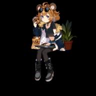 1_female 1girl alternate_costume animal_ears bear_ears bear_girl black_choker black_footwear black_legwear black_shirt blue_jacket blue_shorts boots breasts brown_hair choker danbooru doughnut ears eating eyewear eyewear_on_head female firearm food footwear full_body girls'_frontline girls_frontline grizzly_mkv grizzly_mkv_(girls'_frontline) grizzly_mkv_(girls_frontline) grizzly_mkv_(teddy_transform!)_(girls'_frontline) gun handgun jacket legwear lolibooru lolibooru.moe looking_at_viewer official_alternate_costume official_art pistol plant point_of_view potted_plant purple_eyes realmbw safe shirt short_hair shorts sitting small_breasts solo sunglasses thigh-highs thighhighs transparent_background weapon younger // 1024x1024 // 264.9KB