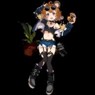 1_female 1girl ahoge alternate_costume animal_ears bear_ears bear_girl belt_boots black_footwear black_legwear boots breasts brown_hair copyright_name cropped_jacket damaged danbooru defeat denim denim_shorts doughnut ears eyewear eyewear_on_head female firearm food footwear full_body garter_straps girls'_frontline girls_frontline grizzly_mkv grizzly_mkv_(girls'_frontline) grizzly_mkv_(girls_frontline) grizzly_mkv_(teddy_transform!)_(girls'_frontline) gun handgun holding holding_food holster jacket legwear lolibooru lolibooru.moe navel official_alternate_costume official_art open_clothes open_jacket open_mouth pistol plant potted_plant purple_eyes realmbw safe shadow shirt short_hair short_shorts shorts small_breasts solo standing stomach strap_slip sunglasses sunglasses_on_head tank_top thigh-highs thighhighs torn_clothes torn_legwear transparent_background wavy_mouth weapon younger // 1024x1024 // 351.0KB