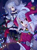 1_male 1boy 2girls albino bad_id bad_pixiv_id bell black_hair boots box child christmas christmas_outfit dress emiya_kiritsugu erdou_nito family fate fatekaleid fatestay_night fatezero fate_(series) fate_stay_night fate_zero female firearm footwear gift gloves grenade_launcher group happy hat illyasviel_von_einzbern irisviel_von_einzbern long_hair male multiple_females multiple_girls night nito_(shida) red_eyes safe santa_costume santa_hat sensitive sky thighhighs weapon white_hair young // 826x1100 // 1.3MB